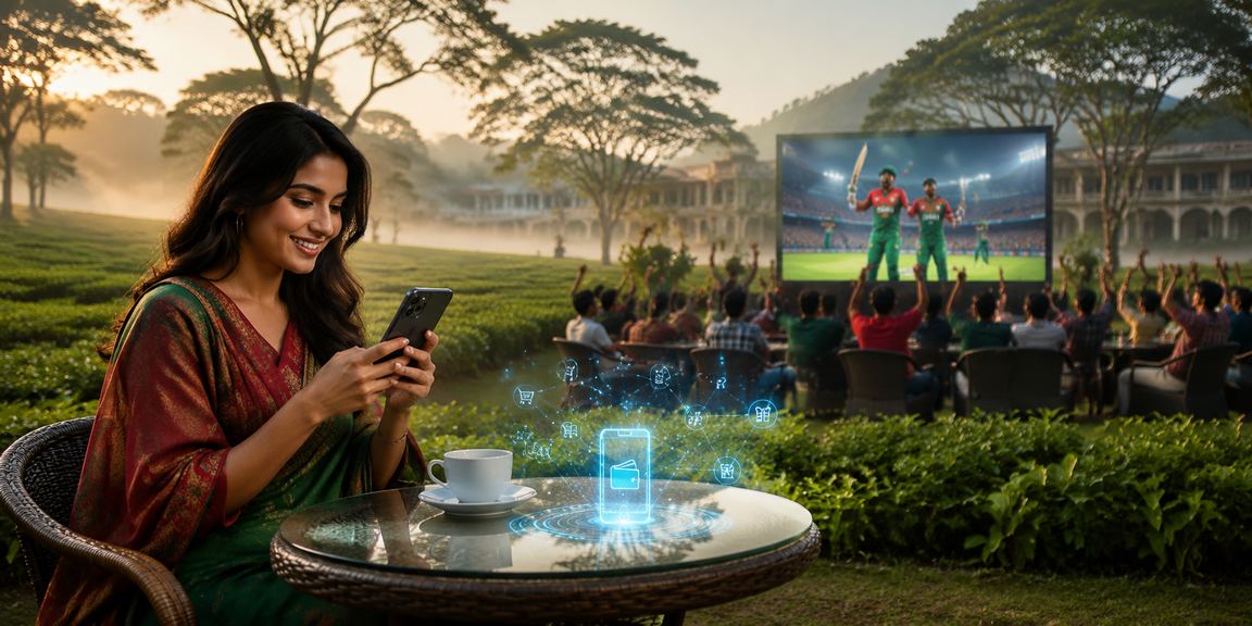 ময়মনসিংহ চা বাগানে ক্রিকেট বেটিং বিশ্লেষণ মোবাইল ব্যবহার